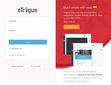 Tablet Screenshot of login.etrigue.com